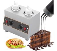 Electric Cheese Sauce Dispenser, 650ml Warmers for Catering, Temperature Range 30-85°C, Ideal for Food Service and Events