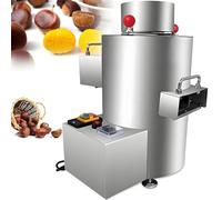 Electric Chestnut Sheller Peeling Machine, 18 Blades Speed Adjustable Timer+Buzzer for Various Sizes, 12V Plug-in