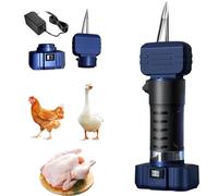 Electric Chicken Plucker, 200w Handheld Poultry Feather Plucker, Rechargeable Small Machine with Adjustable Cone Head for Bird, Duck, and Turkey