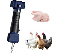 Electric Chicken Plucker Machine, 180W Dual-Power Handheld Device, 10000 RPM with 2 Adjustable Cone Heads for Efficient Poultry Processing