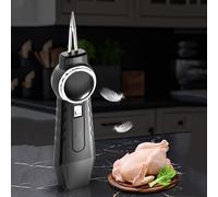 Electric Chicken Plucker Machine - Portable Turkey Defeathering Machine with Replaceable Head, Power Display & Waterproof Design for Thanksgiving Prep