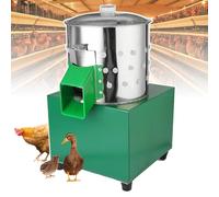 Electric Chicken Plucker - Small Feather Plucking Machine with Rubber Fingers, Visual Lid for Quick Feather Removal, Easy to Clean, Stainless Steel for Poultry