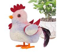 Electric Chicken Toy - Rooster Animation Plush Chirping Toys,Early Development Plush Doll for Toddler Kids Girls Children Boys Playtime Fun Exploration