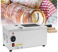 Electric Chimney Bread Roll Grill,1500W Commercial Chimney Cake Machine,Ice Cream Cone Grill Maker,Waffle Cone Baker,Chimney Bread Machine