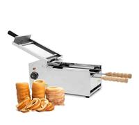Electric Chimney Cake Machine Oven, 1500W Chimney Bread Roll Grill Maker with 2 Rollers, 50-300°C Adjustable for Restaurant Home Kitchen Snack Bar