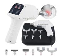 Electric Chiropractic Adjusting Tools, Adjustment Correction Tool with 7 Heads, 3 Kinds of Strike Frequency, LCD Display