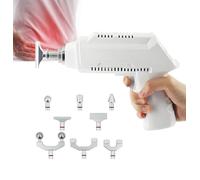 Electric Chiropractic Adjustment Tool, Spine Massage Correction Gun, 9 Gears Strength Pain Relief Therapy Tool for Joint Relief, Body Treatment (White)