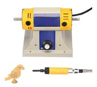 Electric Chisel Carving Tool, 550W Wood Carving Machine with Grinding Shaft, Portable Woodworking Engraving Equipment for Workshop Projects