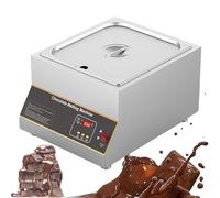 Electric Chocolate Melter, Bain-Marie Tempering Machine, 12KG 500W, Adjustable Temperature 0-95℃, Food Grade Stainless Steel, Dual Tank Design