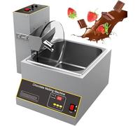Electric Chocolate Melting and Tempering Machine, Commercial Hot Chocolate Heater for Bar Making