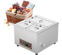 Electric Chocolate Melting Pot, 12L Commercial Heating Machine, Tempering Melter Warmer for Baking, 3 Pots - 12Kg Capacity for Professional Use
