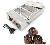 Electric Chocolate Melting Pot, 3 Pots Commercial Tempering Heating Machine, 30-80°C Tempering Heater and Warmer for Chocolate Melting and Tempering