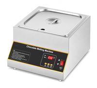 Electric Chocolate Tempering Machine, 500W Digital Control, 0-85°C, 12kg Removable Stainless Steel Pot for Melting Chocolate, Butter, Cream, Jam, and Soap