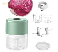 Electric Chopper - Small Kitchen Utensils, Electric Meat Chopper, for Professional Household Chefs Beginners Preparation Meals Camping Party Vegetables Meat