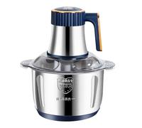 Electric Chopper - Stainless Steel Vegetable Chopper | 5L Multi-purpose Automatic Chopper for Ice Grinding, Nut Butter, Sausage, Grinding, Meal Prep, Food