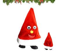 Electric Christmas Hat, Dancing Christmas Hat - Plush Swing Christmas Hat,Adorable Interactive Moving Christmas Hat for New Year Holiday Party
