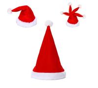 Electric Christmas Hat Singing and Dancing Electric Christmas Santa Hat for Adults Kids, Plush Red with Ball Top (1PC)