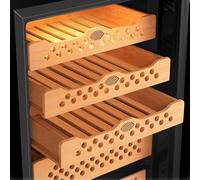 UOPYNE Electric Cigar Box, Cigar Humidors with Humidifier, Multifunctional Upgrade Model Cooling Control System Cigar Cabinet Temperature Control Humidor Electronic Cigar Cabinet (Size : H53CM)