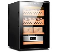 Electric Cigar Cabinet- Cigar Humidors 50L Cigar Cabinet Dual-core Refrigeration can Hold up to 300 Cigars with Humidity Adjustment Function Constant Temperature