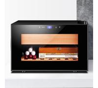 Electric Cigar Cabinet, Smart Temperature Control, Moisturizing Beverage Refrigerator, Touch Control, Holds up to 150 Cigars, Ideal for Tea and Beverage Storage.