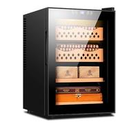 Electric Cigar Humidor, 50L Humidors Cigar Cooling Cabinet, Constant Humidity & Temperature Control, Intelligent Electronic Cigar Humidor, 4 Layer Drawers for 300 Cigars(2 Layers Cigar+2 Layers W