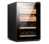 Electric Cigar Humidor Cooler, 50L Intelligent Electronic Cigar Cabinet with Removable Cedar Wood Shelf and Temperature Adjustment