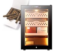 Electric Cigar Humidors,50L Cigar Humidor Cabinet,Electronic Cooler Humidor,With Cedar Wood Shelves Drawer,Intelligent Temperature Control Touch Display,Cigarcabinet A