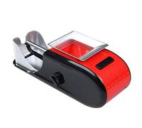 Electric Cigarette Rolling Machine for Filtered Cigarettes, Tobacco Rolling Machine with Automatic Injector, Mini Cigarette Roller Maker (Red)