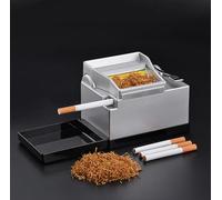 Electric Cigarette Rolling Machine with High-Frequency Motor, Uniform Discharging, and Cleaning Brush for Standard Cigarette Papers and Pipes