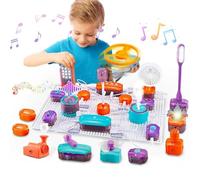 Electric Circuit Kits 53PCS DIY Electronics Exploration Kit Physics Science Experiments Circuit Board Electronics Experiment