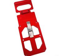 Electric Circular Track Saw Guide Plate for Woodworking with Right Angle Positioning and Adjustable Side Clamp to Stability and during Cutting Operations (Red)