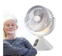 Electric Circulation Fan | USB Rechargeable Desk Air Circulation Fan | Hangable Air Freshener 100-Speed Summer Equipment for Dorm Bedside Reading Working Bedroom