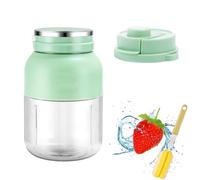 Electric Citrus Juicer 17 Oz, BPA-Free Electric Citrus Juicer, Straw, Two Lids, Brush, Portable Blender Smoothies, Shakes(Style B)