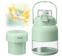 Electric Citrus Juicer 28 Oz, Portable Multifunctional Juicer with Straw and Two Lids, Juice Blenders Bottle for Smoothies Shakes