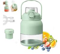 Electric Citrus Juicer 28 Oz,With Straw and Two Lids,Portable Blender Cup, Electric Juicer Bottle, Rechargeable,Multifunctional Large-Capacity Wireless Blenders (1 pcs)