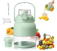 Electric Citrus Juicer 28 Oz,with Straw and Two Lids,Portable Rechargeable Mini Blender,Multifunctional Fresh Juice Bottle,for Oranges, Lemons,Limes.(1pcs)