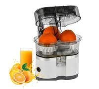 Electric Citrus Juicer, 400Ml Dual-head Cold Press Juicer with 18000RPM Motor, Portable Anti-drip Function and Detachable Design, for Oranges, Lemons White