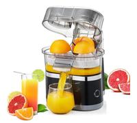Electric Citrus Juicer, Dual-Head Juicer Machine for Lemon & Orange, High Juice Yield >90%, Easy to Clean, BPA-Free, Low Oxidation