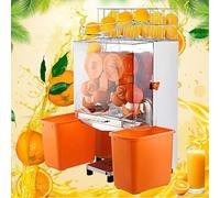Electric Citrus Juicer Machine for High-Speed Lemon and Orange Juice Extraction with Pull-out Filter and Dual Peels Collecting Buckets, Ideal for Commercial Use