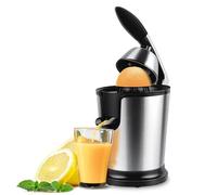 Electric Citrus Juicer, Orange Squeezer Machine with 2 Size Cones, 160W Motor, Efficient Filtration, Quiet Running, Easy to Clean for Pressing Grapes, Lemons, Limes