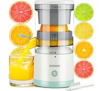 Electric Citrus Juicer Rechargeable - Electric Juicer Machines with USB and Cleaning Brush Portable Compact Juicer for Orange, Lemon, Limes