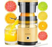 Electric Citrus Juicer Rechargeable - Electric Juicer Machines with USB and Cleaning Brush Portable Compact Juicer for Orange, Lemon, Limes