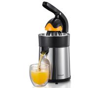 Electric Citrus Juicer Squeezer, Stainless Steel Orange Juicer with 2 Interchangeable Cones for Orange, Lemon & Grapefruit, Easy to Clean