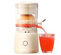 Electric Citrus Juicer, USB Rechargeable, One-Touch Automatic Press with Portable Container, Easy to Clean for Lemon, Orange, Lime and More