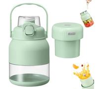 Electric citrus juicer, wireless portable juice cup, multi-functional large-capacity juicer for oranges, lemons and limes, with straw and two sealing lids, fast cold-pressed juice