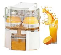 Electric Citrus Juicer with Dual Heads and Built-in Cutter for Fast Juicing and Easy Cleaning