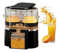 Electric Citrus Juicer with Dual Heads and Built-in Cutter for Fast Juicing and Easy Cleaning