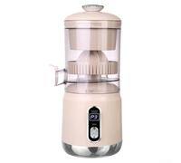 Electric Citrus Juicer with LCD Display and One Touch Control, Efficient Juice Extraction with Up to 95% Yield, Removable Parts for Easy Washing and Maintenance (White)
