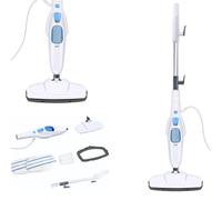 Electric Cleaner Floor Hot Steam Mop Cleaner 1500W Handheld Cleaning Machines Convenient Detachable Handheld Unit with 2 Washable Microfiber Pads For Cleaning Floor, Laminate, Windows and Carpet