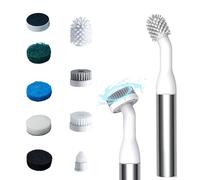 Electric Cleaning Brush Scrubber, IPX7 Full Body Waterproof Electric Scrubber, Power Scrubber with 8 Brush Heads, Electric Spin Scrubber with 8 Brush Heads for Kitchen, Sink, Bathroom, Shower, Tile